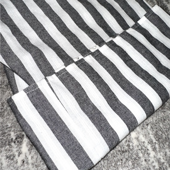 FLORA STRIPE JUMPSUIT charcoal/white SOLD OUT AIZW XS like new! Perfect  ♥️ - Picture 14 of 16